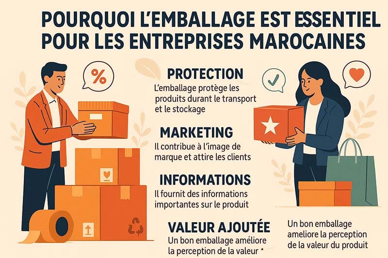 Pourquoi l’emballage est essentiel pour les entreprises marocaines Fatipack Group : Fournisseur d’emballages Maroc – Livraison à Casablanca, Marrakech, Agadir et dans tout le Royaume